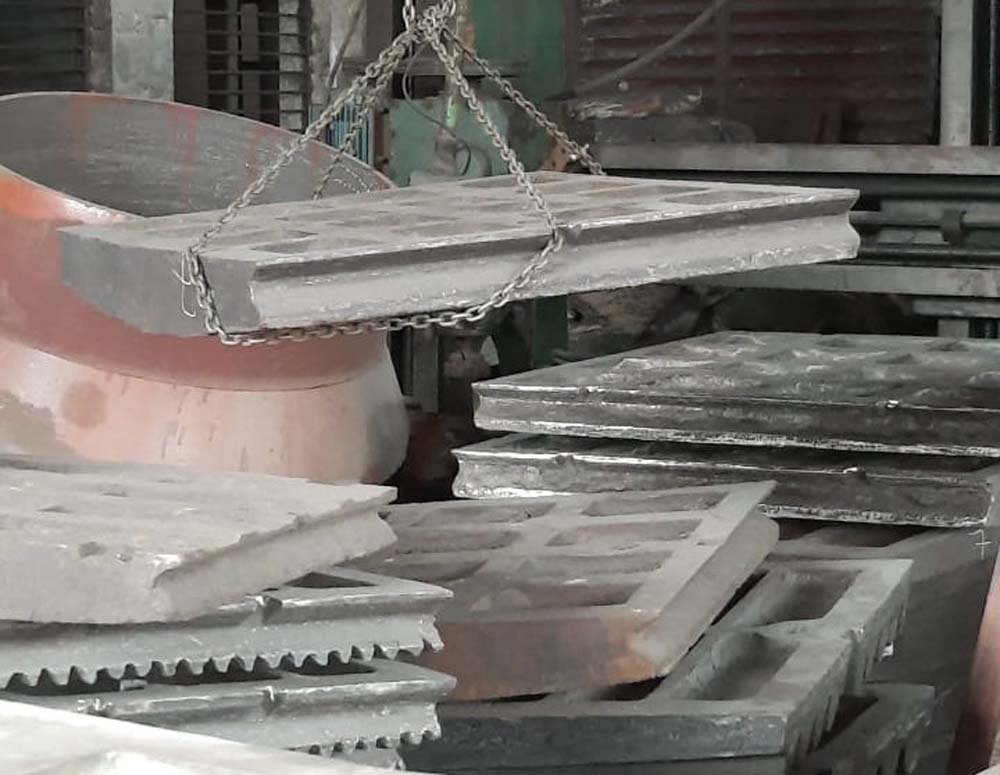 Manganese steel castings production Manganese steel casting for industrial use