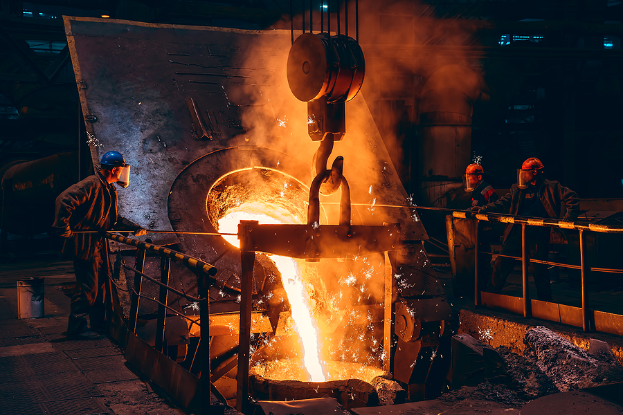 Manganese steel casting process