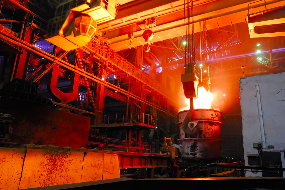 Carbon steel casting process